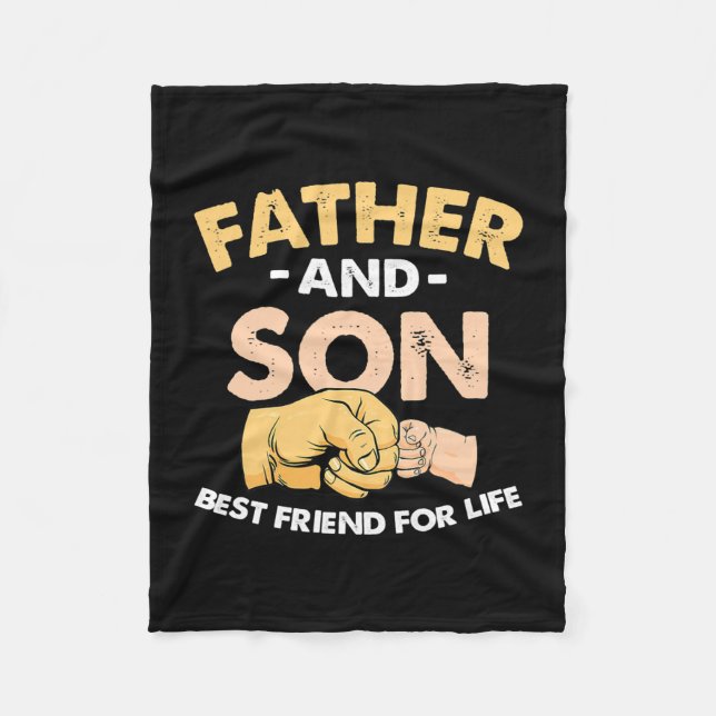 Couverture Polaire Father's Day Father And Son Best Friends For Life (Devant)