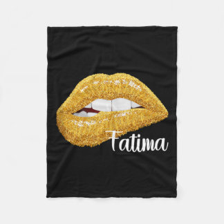 Couverture Polaire Fatima - Cadeau de prénom sans manches