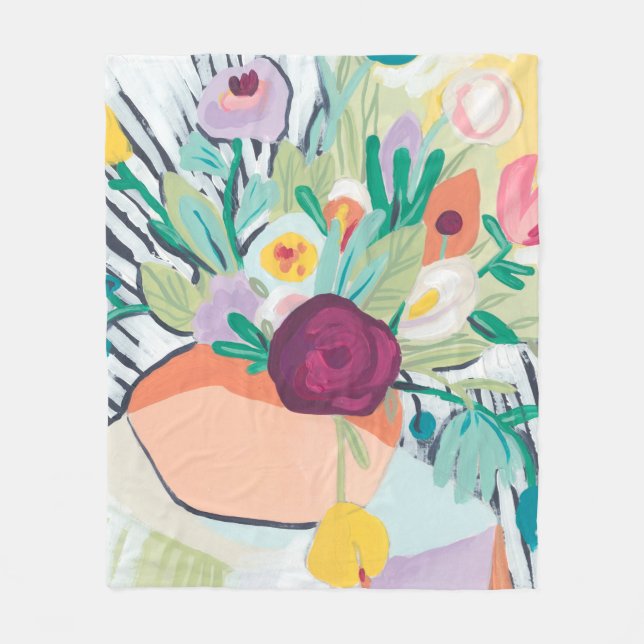 Couverture Polaire Fauvist Floral II (Devant)