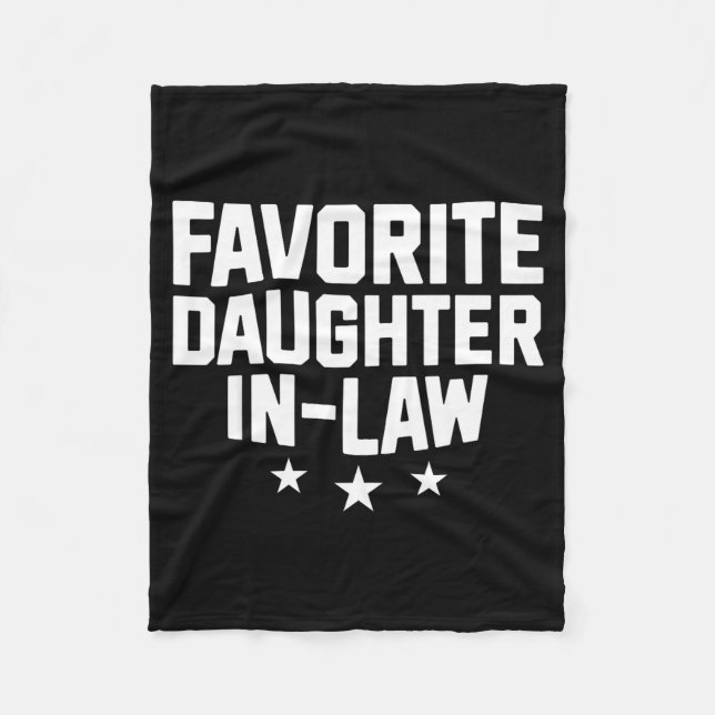 Couverture Polaire Favorite Daughter-in-law Funny Wife Mom Mother's D (Devant)