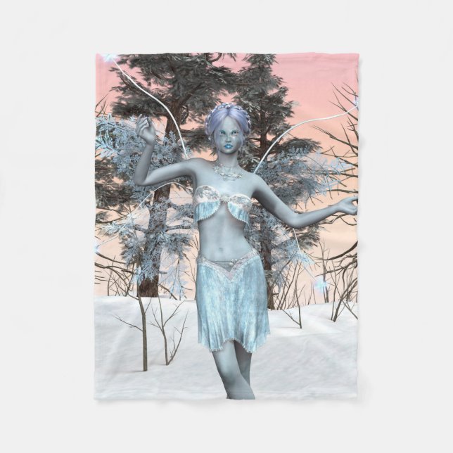 Couverture Polaire Fée de glace (Devant)