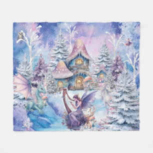 Couverture Polaire Fée de Noël magique et capricieuse