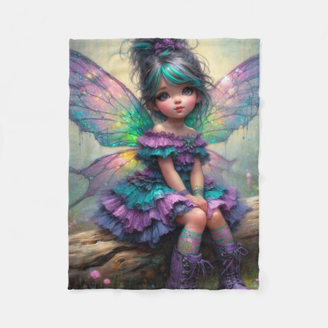 Couverture Polaire Fée Rêve Pastel (Devant)