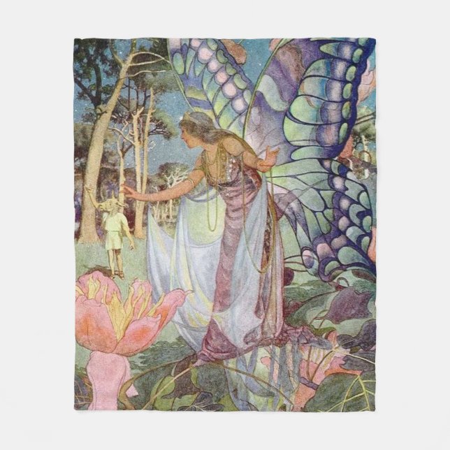 Couverture Polaire Fée vintage (Devant)