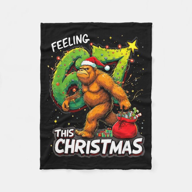 Couverture Polaire Feeling 67 Funny Christmas Bigfoot Holiday  (Devant)
