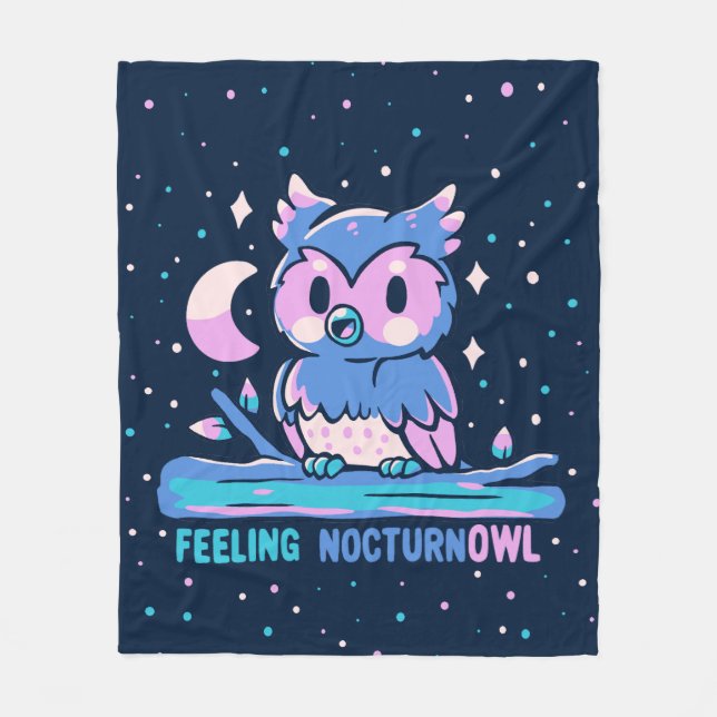 Couverture Polaire Feeling NocturnOWL (Devant)