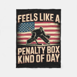 Couverture Polaire Feels Like A Penalty Box Kind Of Day Funny Hockey 