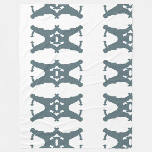 Couverture Polaire Feldenkrais Blanket - Motif Rolling En Gris