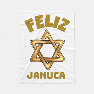 Couverture Polaire Feliz Januca, januka, Janucia, Janukia, Pesaj,
