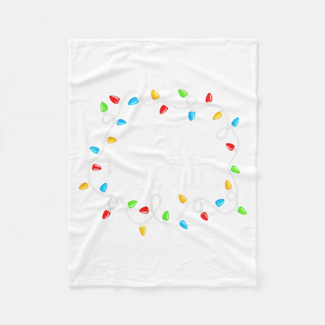 Couverture Polaire Feliz Navidad Spanish Mexican Christmas Xmas Light (Devant)