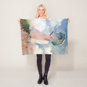 Couverture Polaire Femme à l'omrelle, Claude Monet, 1886