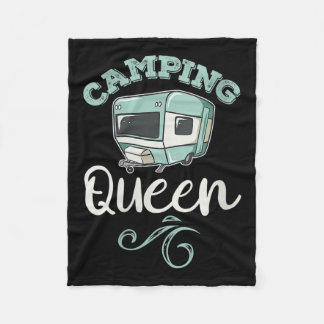 Couverture Polaire Femme Camping Queen Funny Femme Camper Citation To