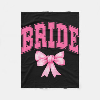 Couverture Polaire Femme de mariée Coquette Bow Mariage Bachelorette