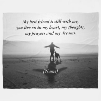 Couverture Polaire Femme et chien - la seule dans le monde