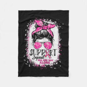 Couverture Polaire Femme Soutien Squad Messy Bun Pink Warrior