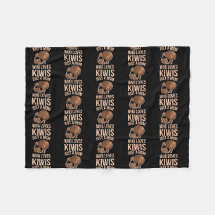 Couverture Polaire Femmes Juste une mère qui aime kiwis Citer pour un