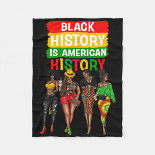 Couverture Polaire Femmes noires afro-orgueilleuses l'histoire noire
