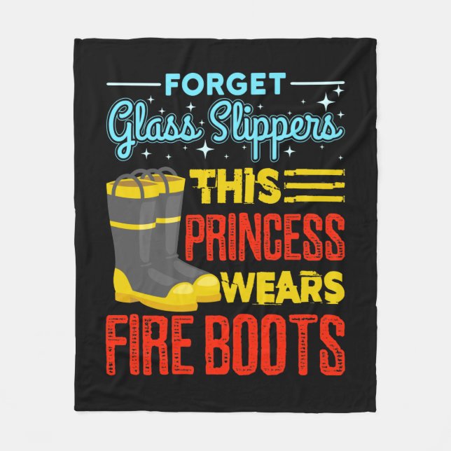 Couverture Polaire Femmes Pompiers Cette Princesse Porte Des Bottes D (Devant)