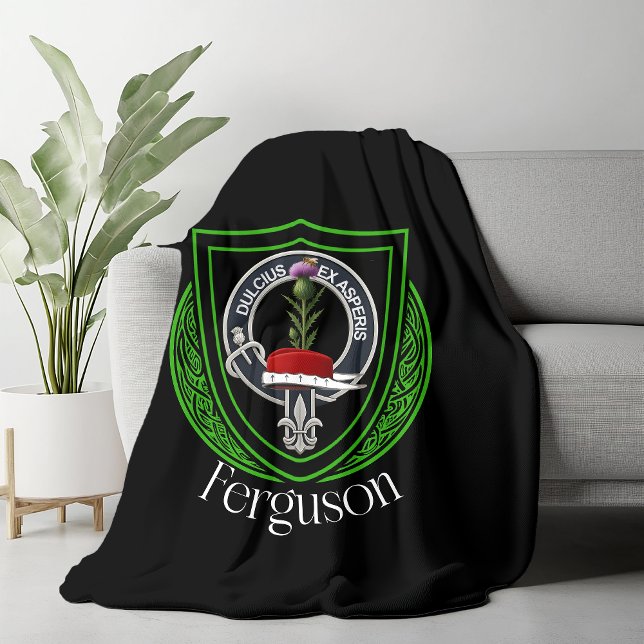 Couverture Polaire Ferguson Scottish Clan Crest (Créateur téléchargé)