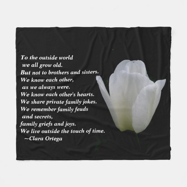 Couverture Polaire Fête de frère / soeur (Devant (Horizontal))