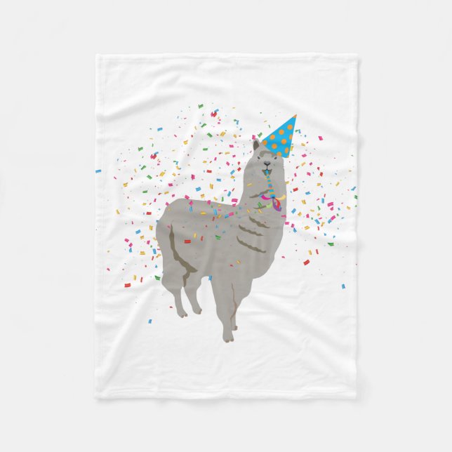 Couverture Polaire Fête de la lama - Animaux ayant une fête (Devant)