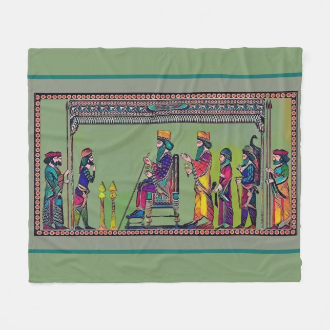 Couverture Polaire Fête de Nowruz Sherpa Blanket (Devant (Horizontal))