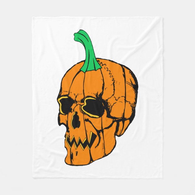 Couverture Polaire Fête d'Halloween Funny Citrouille d'Halloween (Devant)