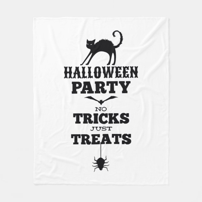 Couverture Polaire Fête d'Halloween pas de friandises juste des trucs (Devant)
