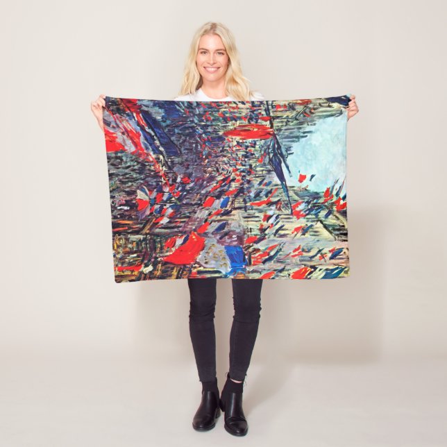 Couverture Polaire Fête Nationale à Paris, Claude Monet (En situation)