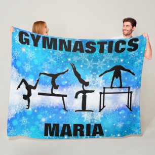 Couverture Polaire Feu de neige Gymnastique Filles Événements Blanche
