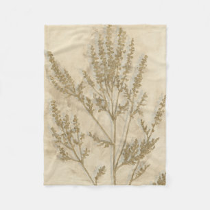Couverture Polaire Feuillage doré II