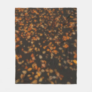 Couverture Polaire feuilles d'automne