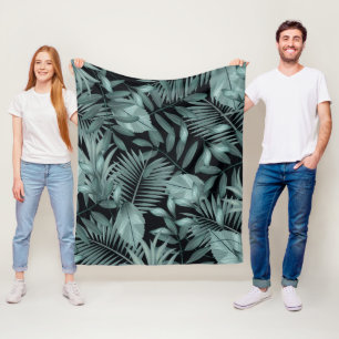 Couverture Polaire Feuilles tropicaux 4