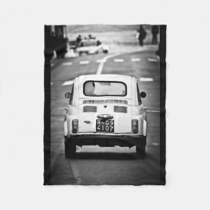 Couverture Polaire Fiat 500, Italie, voiture vintage couvrante