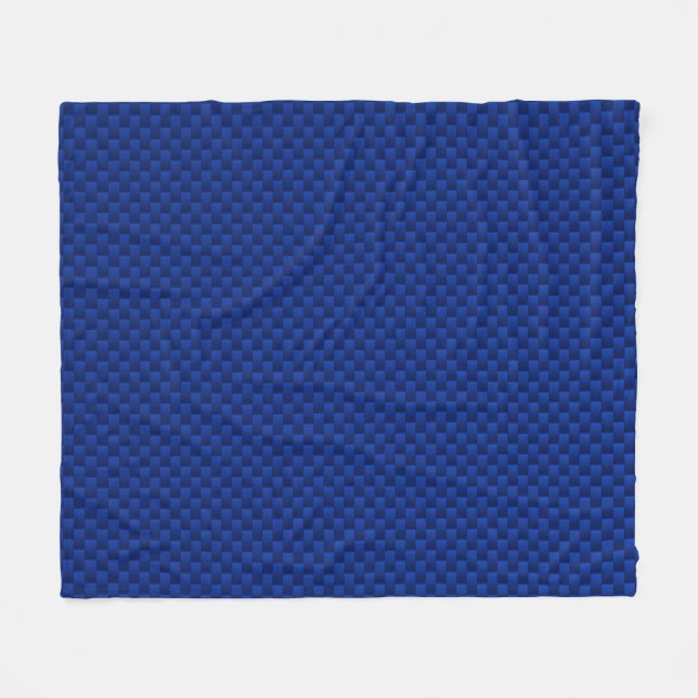 Couverture Polaire Fibre de carbone bleu comme déco d'impression (Devant (Horizontal))