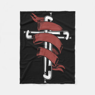 Couverture Polaire Field Hockey Cross Jesus Faith Christian 