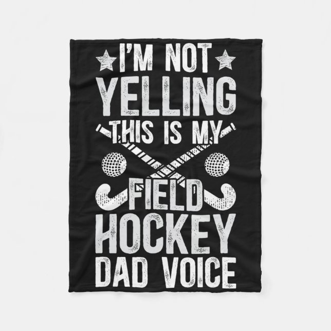 Couverture Polaire Field Hockey Dad Voice Dad Of A Field Hockey Playe (Devant)