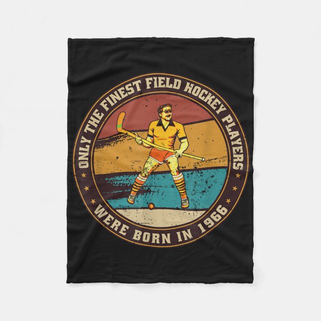 Couverture Polaire Field-hockey-players Born In 1966 Birthday Field-h (Devant)