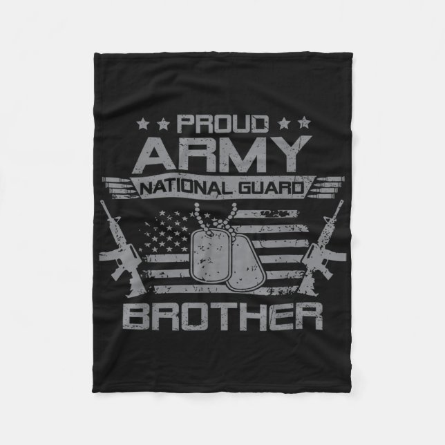 Couverture Polaire Fier Armée Garde Nationale Frère Drapeau Militar U (Devant)