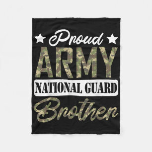 Couverture Polaire Fier Armée Garde nationale Frère Famille militaire