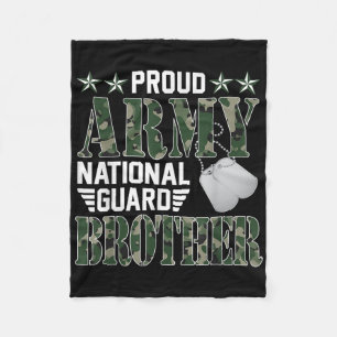 Couverture Polaire Fier Armée Garde nationale Frère Famille militaire