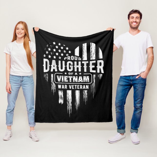 Couverture Polaire Fier fille Vietnam Vet Papa (En situation)