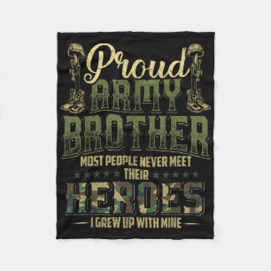 Couverture Polaire Fier frère de l'armée Chemise patriotique
