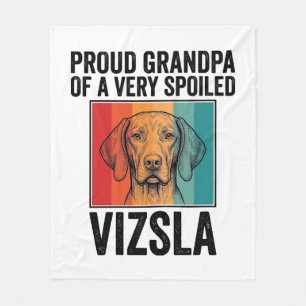Couverture Polaire Fier grand-père Vizsla conception vintage amateur