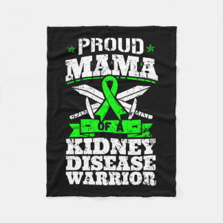 Couverture Polaire Fier Mama D'Un Guerrier De Maladie Du Rein Ckd