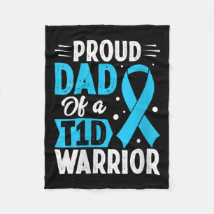 Couverture Polaire Fier papa Fier T1d Warrior V-cou