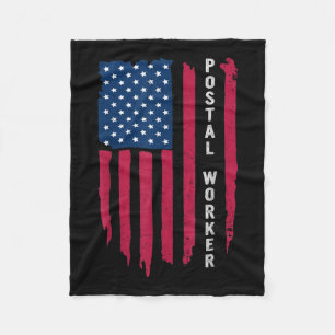 Couverture Polaire Fier Postal Worker Postmaster Us Post Service Mem