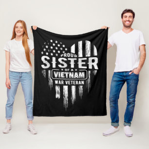 Couverture Polaire Fier Soeur Vietnam Vet Frère Anciens Combattants J
