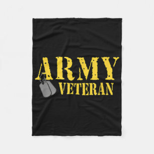 Couverture Polaire Fier Vétéran de l'armée Chemise militaire Fierté T