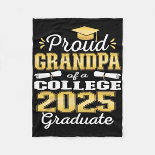 Couverture Polaire Fière Grand-Père De 2025 Collège Famille Diplômée 